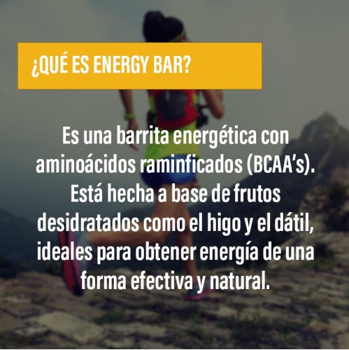 ENERGY BAR · Energía · BCAA's · Endurance · POWERGYM