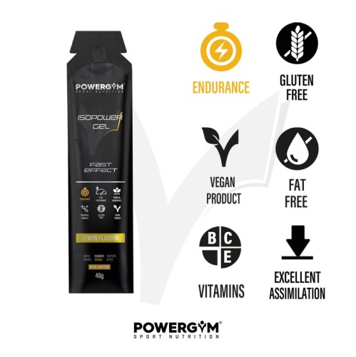 ISOPOWER GEL · Mejora el rendimiento · Endurance · POWERGYM