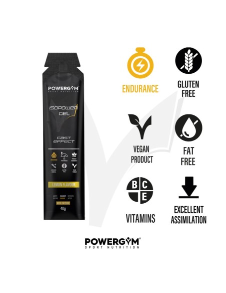 ISOPOWER GEL · Mejora el rendimiento · Endurance · POWERGYM
