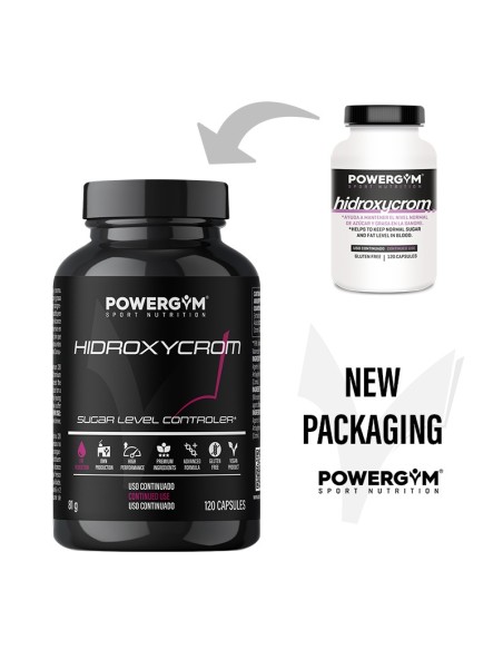 HIDROXYCROM · Efecto saciante · Fat Reduction · POWERGYM