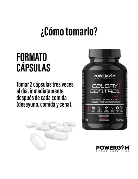 CALORY CONTROL · Absorción de grasa · Fat reduction · POWERGYM