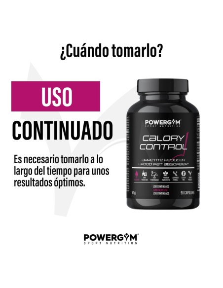CALORY CONTROL · Absorción de grasa · Fat reduction · POWERGYM