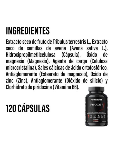 TBOOST · Crecimiento muscular · Muscle Building · POWERGYM