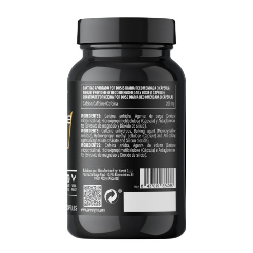 CAFFEINE 200 mg · Energy · Endurance · POWERGYM