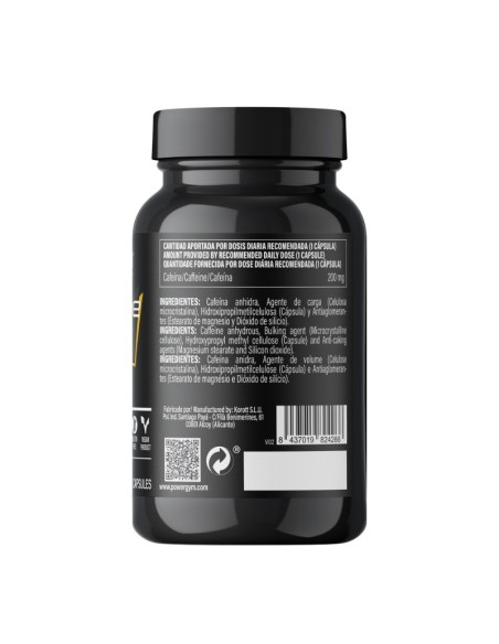 CAFFEINE 200 mg · Energy · Endurance · POWERGYM