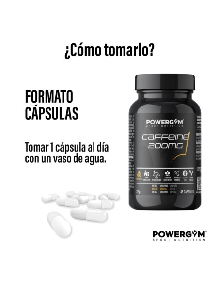 CAFFEINE 200 mg · Energy · Endurance · POWERGYM