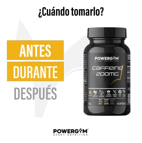 CAFFEINE 200 mg · Energía · Endurance · POWERGYM