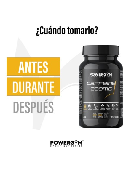 CAFFEINE 200 mg · Energía · Endurance · POWERGYM