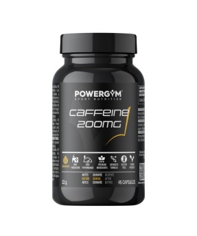 CAFFEINE 200 mg · Energy · Endurance · POWERGYM