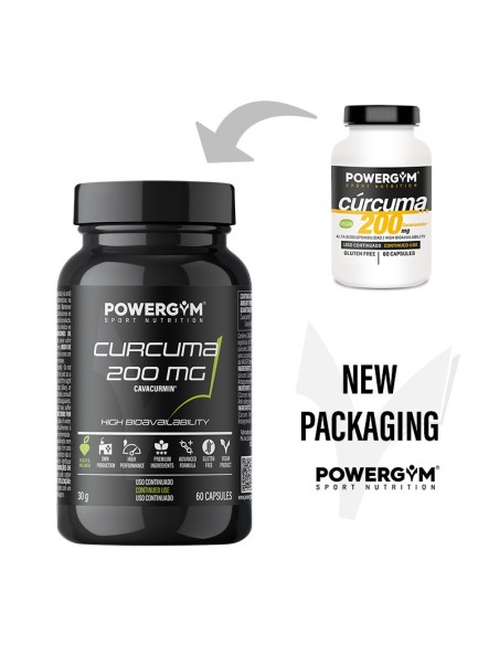 CURCUMA 200 mg · Antioxidant effect · Health & Wellness · POWERGYM