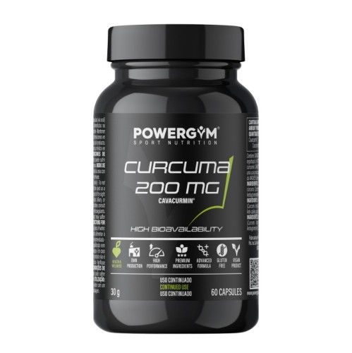 CURCUMA 200 mg · Antioxidant effect · Health & Wellness · POWERGYM