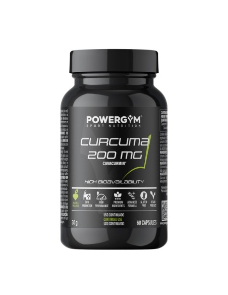 CURCUMA 200 mg · Antioxidant effect · Health & Wellness · POWERGYM