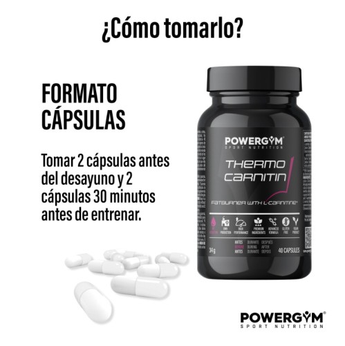 THERMOCARNITIN · Quemagrasas · Fat Reduction · POWERGYM
