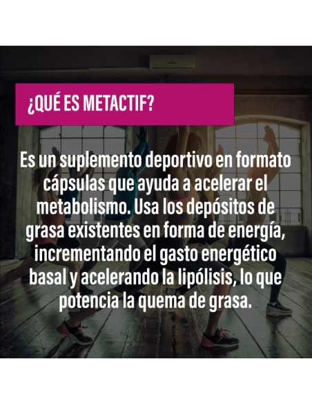 METACTIF · Quemagrasas · Fat Reduction · POWERGYM