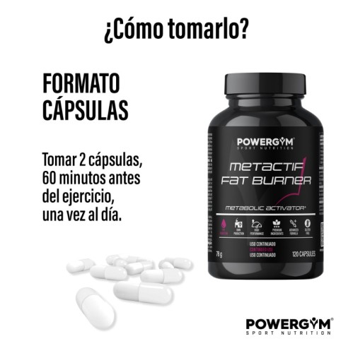 METACTIF · Quemagrasas · Fat Reduction · POWERGYM