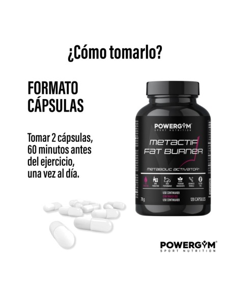 METACTIF · Quemagrasas · Fat Reduction · POWERGYM