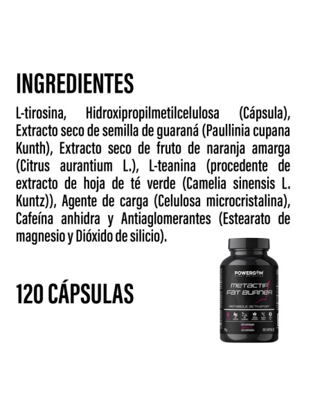 METACTIF · Quemagrasas · Fat Reduction · POWERGYM