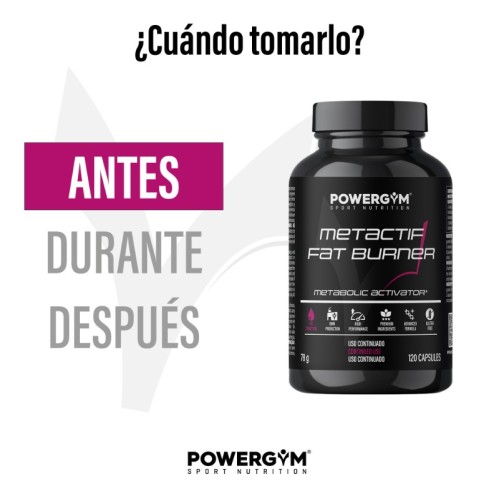 METACTIF · Quemagrasas · Fat Reduction · POWERGYM
