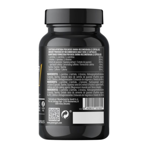 POWERBOMB · Energy in capsule · Endurance · POWERGYM