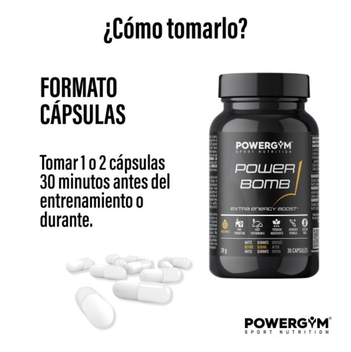 POWERBOMB · Energy in capsule · Endurance · POWERGYM