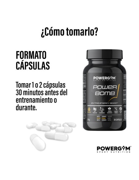 POWERBOMB · Energy in capsule · Endurance · POWERGYM