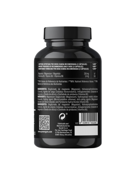 MAGNESIUM PLUS · Magnesium bisglycinate · Recovery · POWERGYM