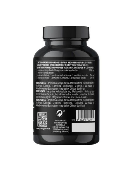 NITRIC POWER · Intensity sports · Muscle Building · POWERGYM