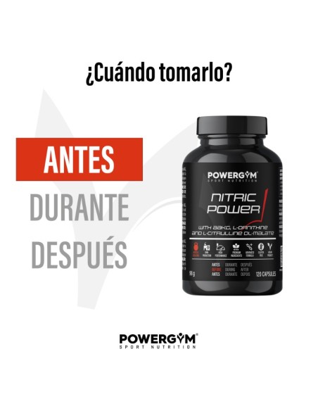 NITRIC POWER · Intensity sports · Muscle Building · POWERGYM