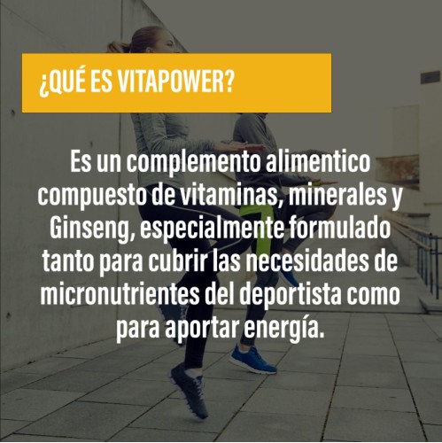 VITAPOWER · Vitaminas, minerales y ginseng · Endurance · POWERGYM