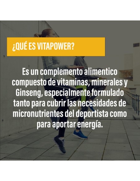 VITAPOWER · Vitaminas, minerales y ginseng · Endurance · POWERGYM