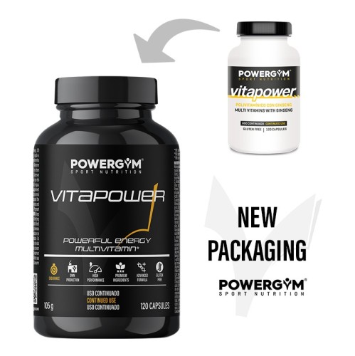 VITAPOWER · Vitaminas, minerales y ginseng · Endurance · POWERGYM