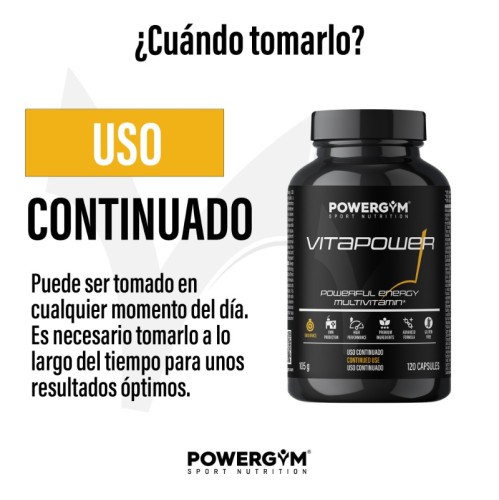 VITAPOWER · Vitaminas, minerales y ginseng · Endurance · POWERGYM