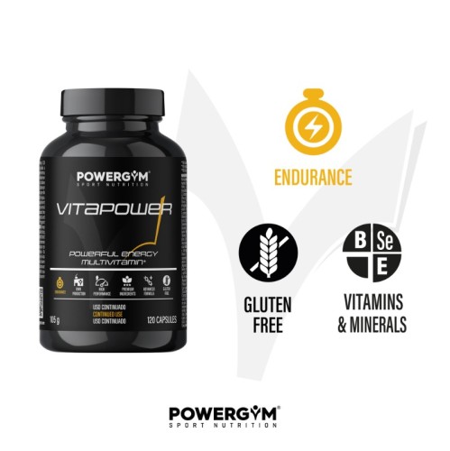 VITAPOWER · Vitaminas, minerales y ginseng · Endurance · POWERGYM