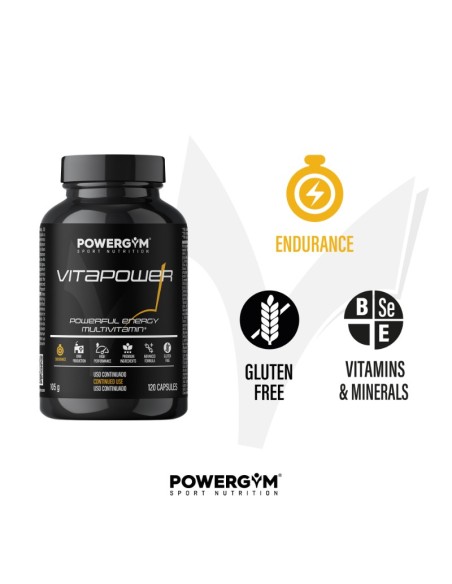VITAPOWER · Vitaminas, minerales y ginseng · Endurance · POWERGYM