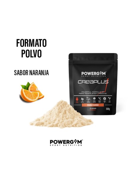CREAPLUS · Creatina con fórmula mejorada · Muscle Building · POWERGYM