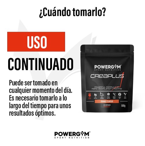 CREAPLUS · Creatina con fórmula mejorada · Muscle Building · POWERGYM