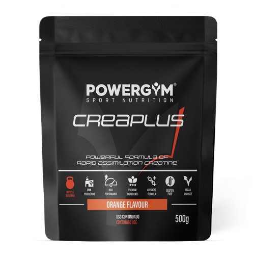 CREAPLUS · Creatina con fórmula mejorada · Muscle Building · POWERGYM