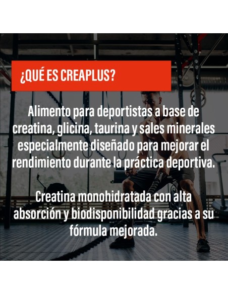 CREAPLUS · Creatina con fórmula mejorada · Muscle Building · POWERGYM