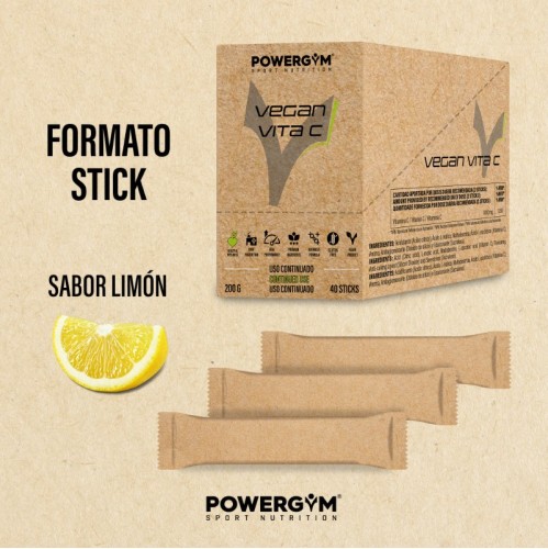 VEGAN VITA C · 1000 mg Vitamina C · Health & Wellness · POWERGYM