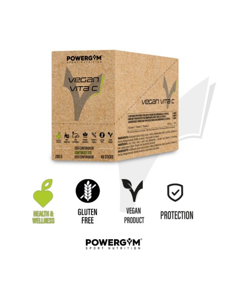 VEGAN VITA C · 1000 mg Vitamina C · Health & Wellness · POWERGYM