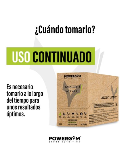 VEGAN VITA C · 1000 mg Vitamina C · Health & Wellness · POWERGYM