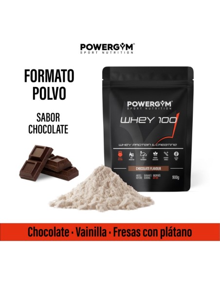 WHEY 100 · Proteína con Creatina · Muscle Building · POWERGYM