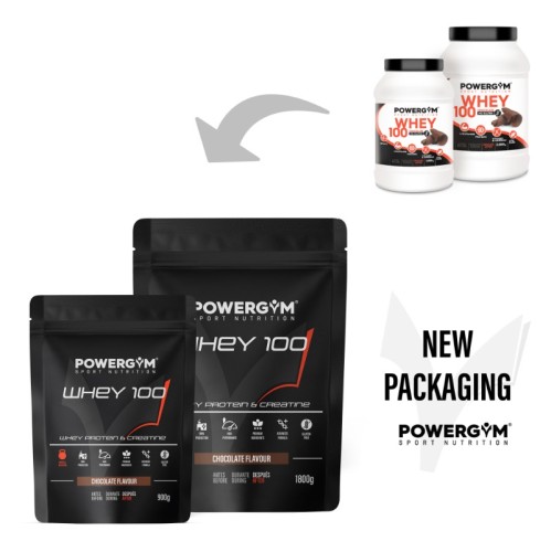 WHEY 100 · Proteína con Creatina · Muscle Building · POWERGYM