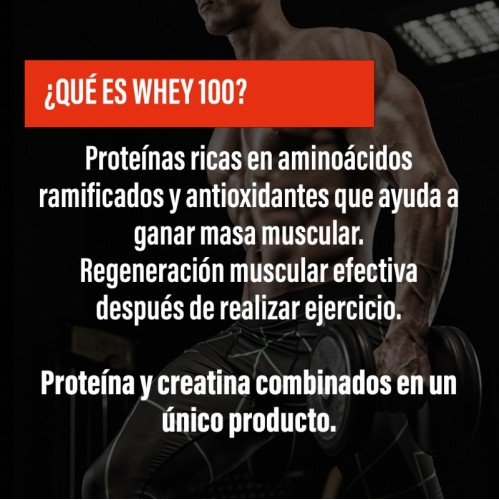 WHEY 100 · Protein with Creatine · Muscle Building · POWERGYM