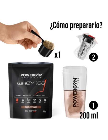 WHEY 100 · Proteína con Creatina · Muscle Building · POWERGYM