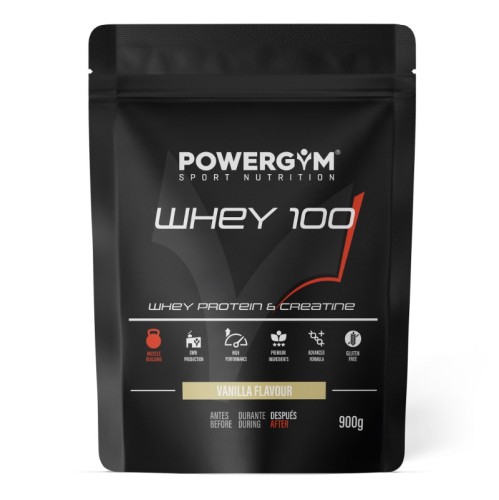 WHEY 100 · Protein with Creatine · Muscle Building · POWERGYM