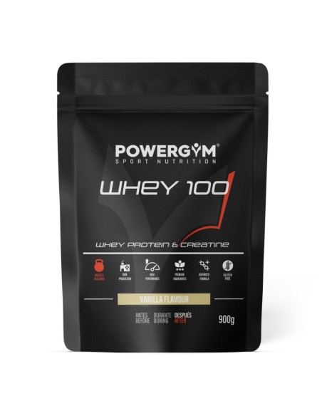 WHEY 100 · Protein with Creatine · Muscle Building · POWERGYM