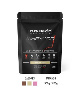 WHEY 100 · Proteína con Creatina · Muscle Building · POWERGYM