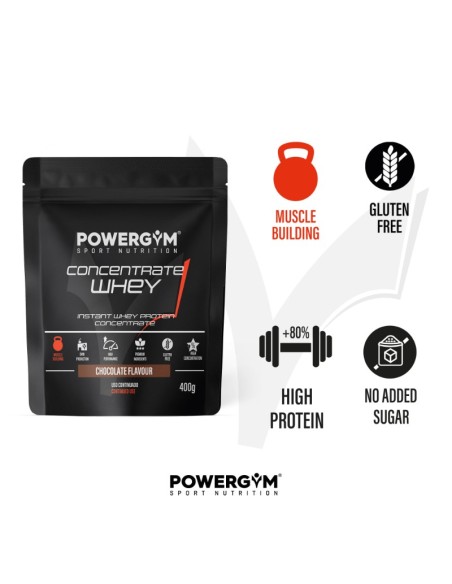 CONCENTRATE WHEY · Proteína suero leche ·  Muscle Building · POWERGYM