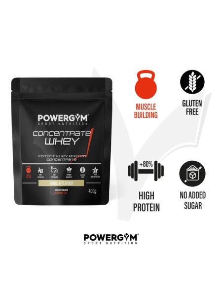 CONCENTRATE WHEY · Proteína suero leche ·  Muscle Building · POWERGYM